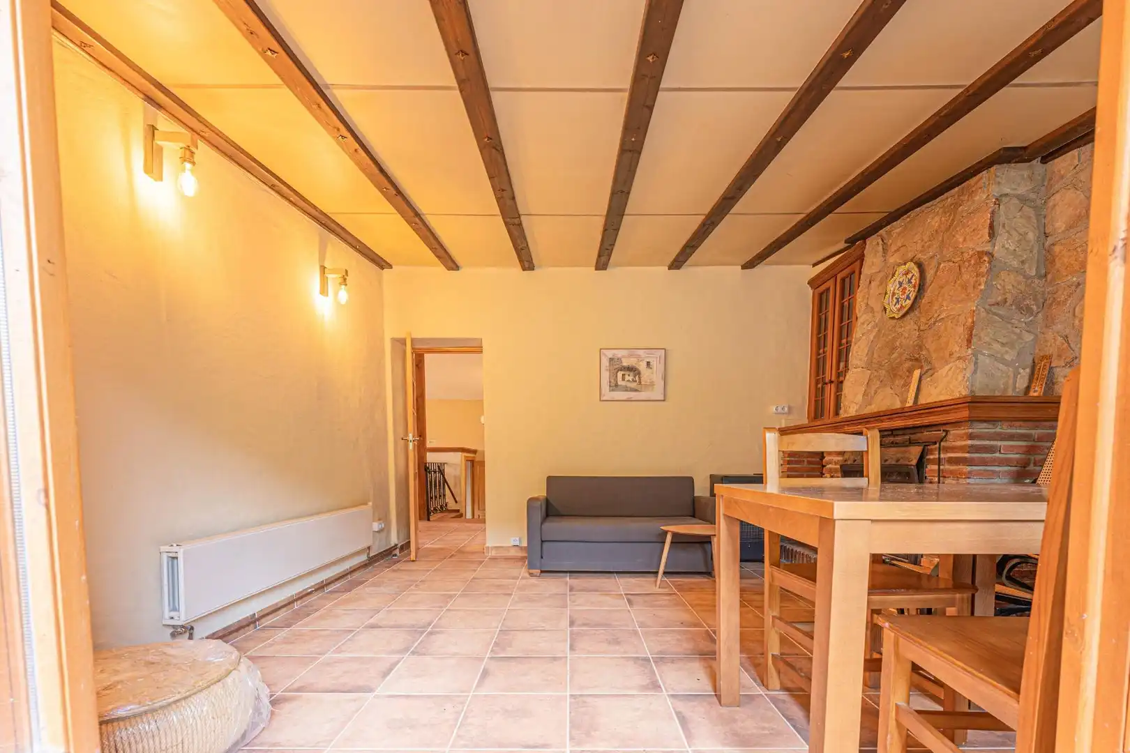 Living room of Country homes for sale in Lladó  with Terrace and Swimming Pool