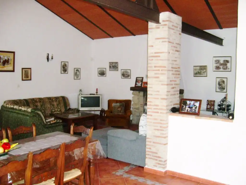 Sala de estar de Finca rústica en venta en Antequera con Jardín privado y Amueblado