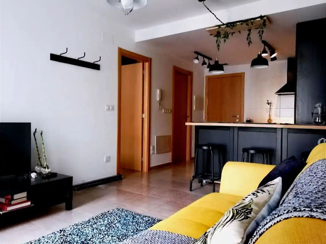 Living room of Flat for rent in Ares  with Heating, Parquet flooring and Furnished