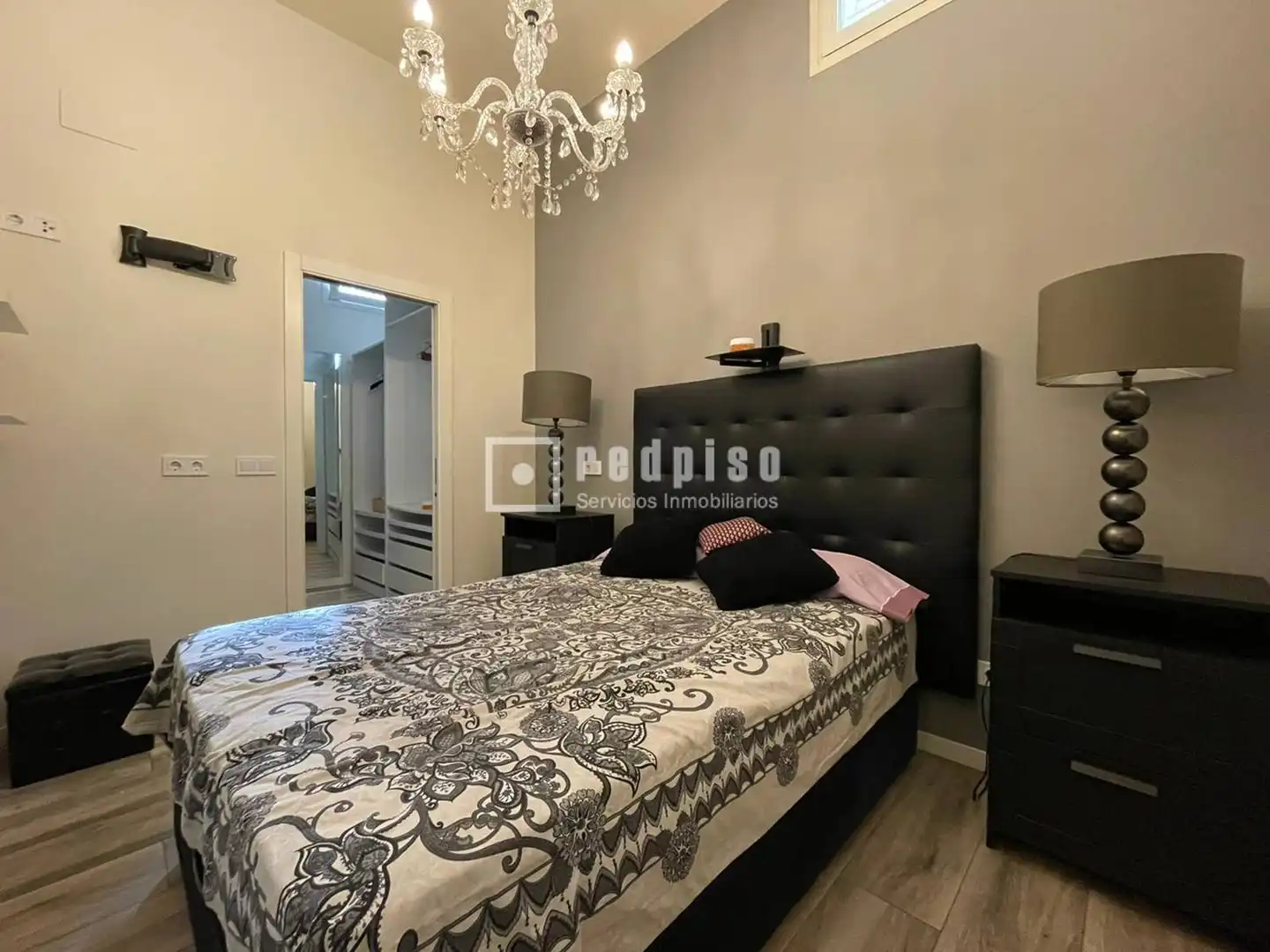Bedroom of Flat for rent in Madrid  with Heating, Terrace and Furnished
