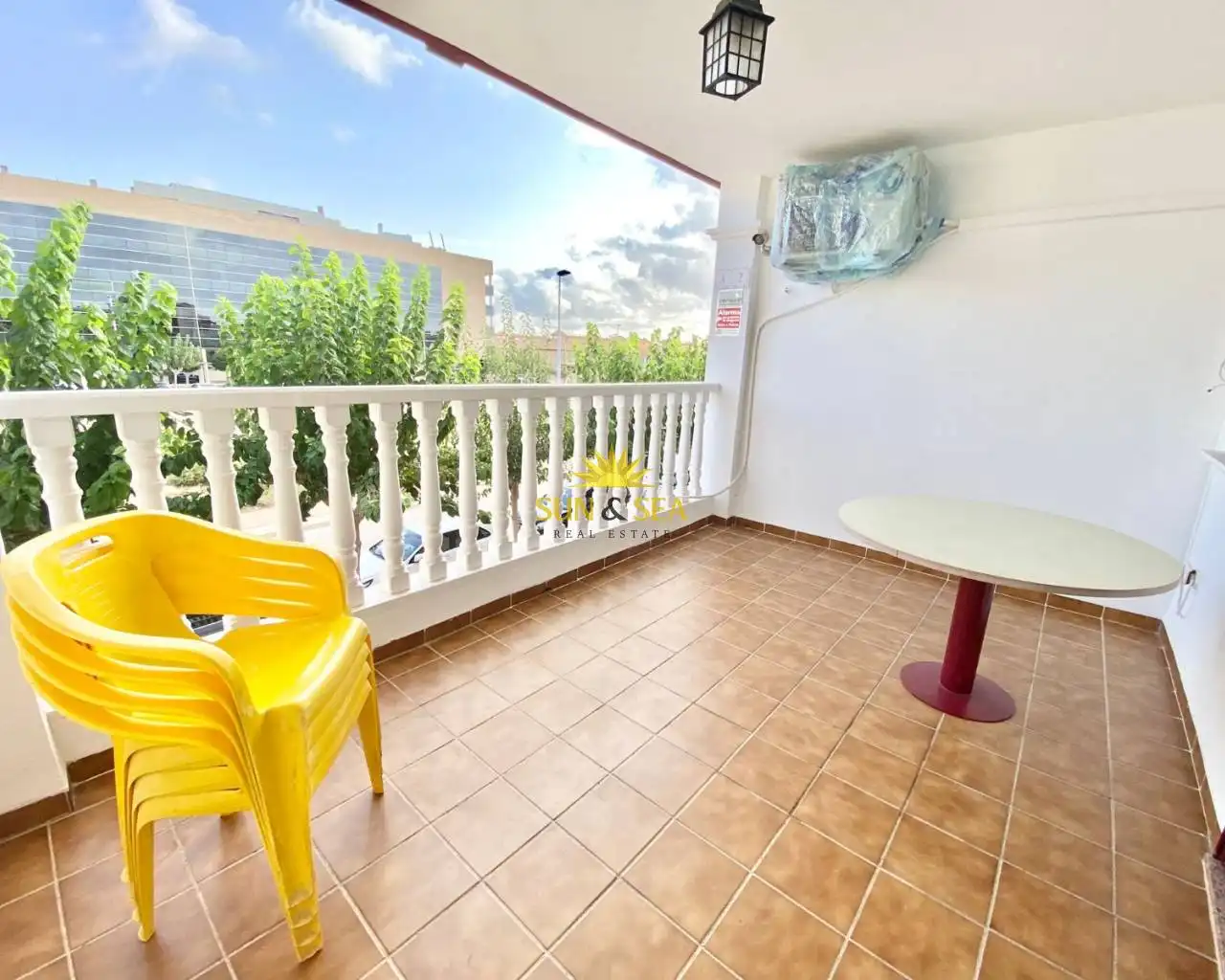 Terraza de Apartamento de alquiler en San Pedro del Pinatar con Aire acondicionado, Calefacción y Terraza