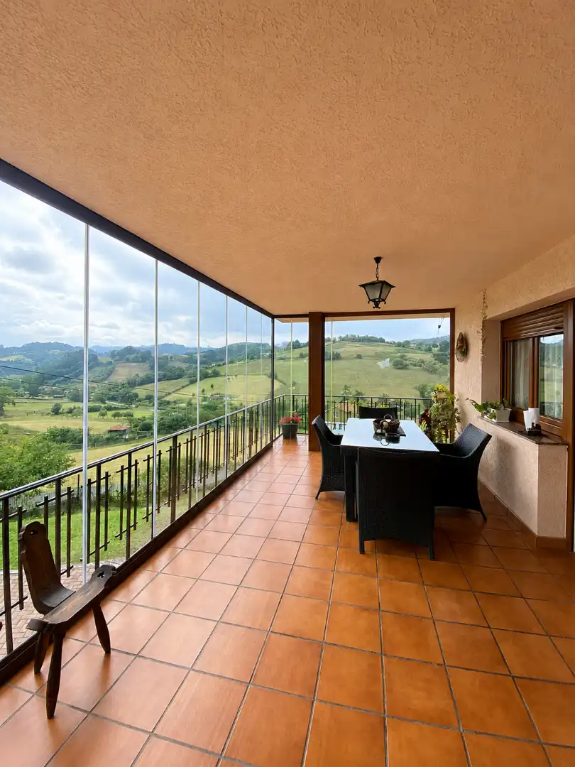Terraza de Casa o chalet en venta en Gijón  con Calefacción, Jardín privado y Parquet