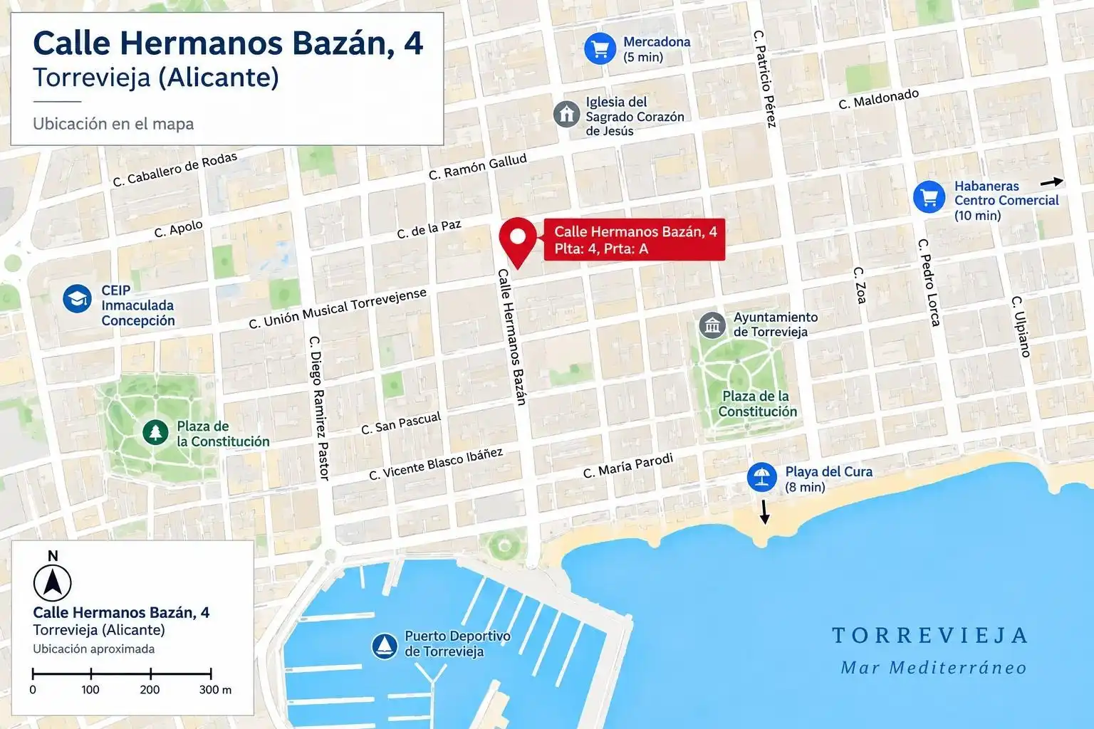 Außenansicht von Wohnungen zum Verkauf in Torrevieja mit Klimaanlage, Heizung und Terrasse