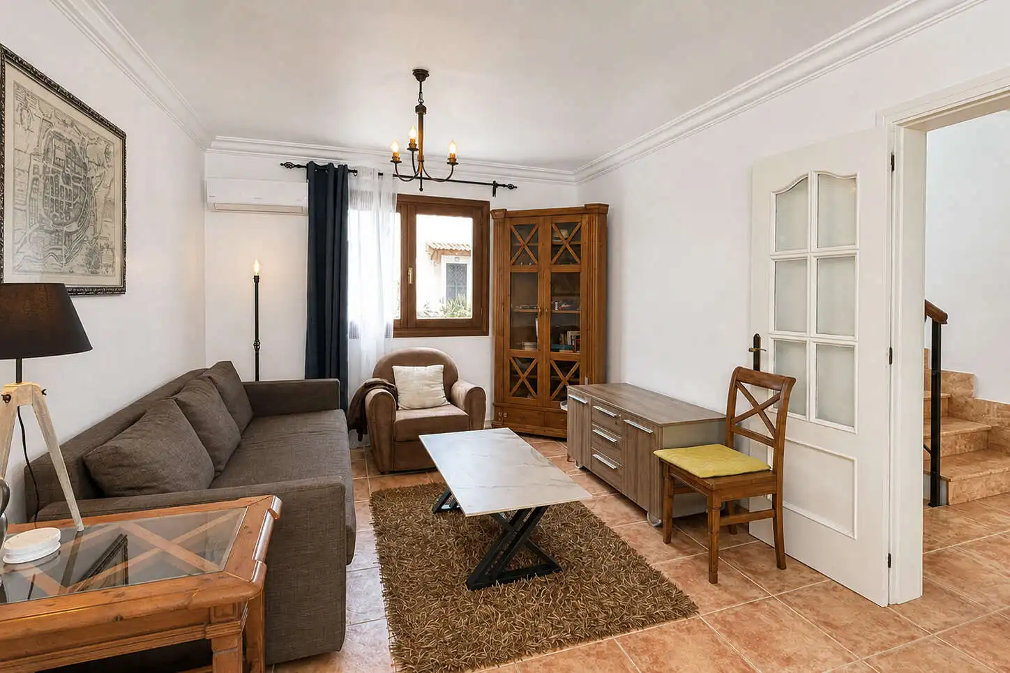 Sala d'estar de Casa adosada de lloguer en Alcúdia amb Terrassa, Moblat i Balcó