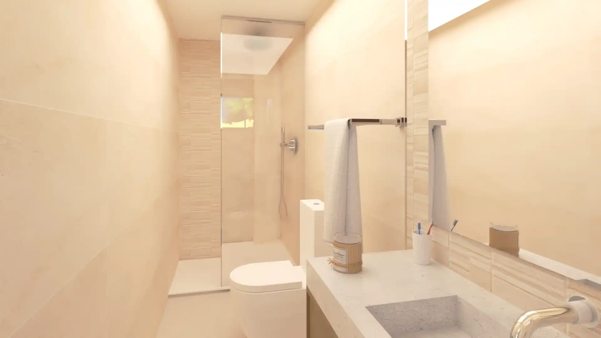 Bathroom of Flat for sale in Vera  with Terrace, Storage room and Furnished
