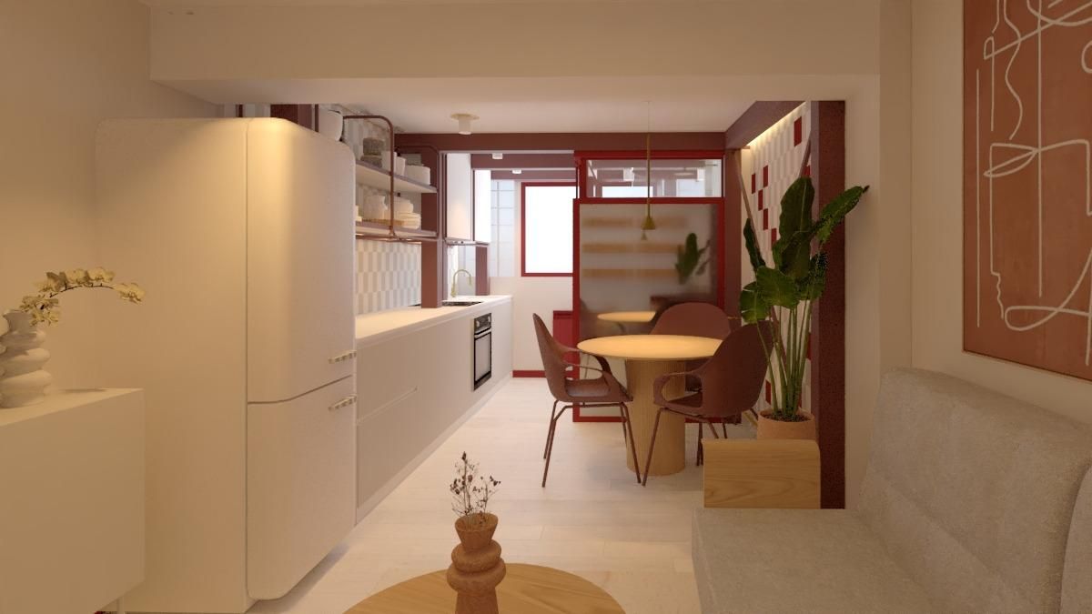 Kitchen of Flat for sale in Santander  with Heating and Balcony
