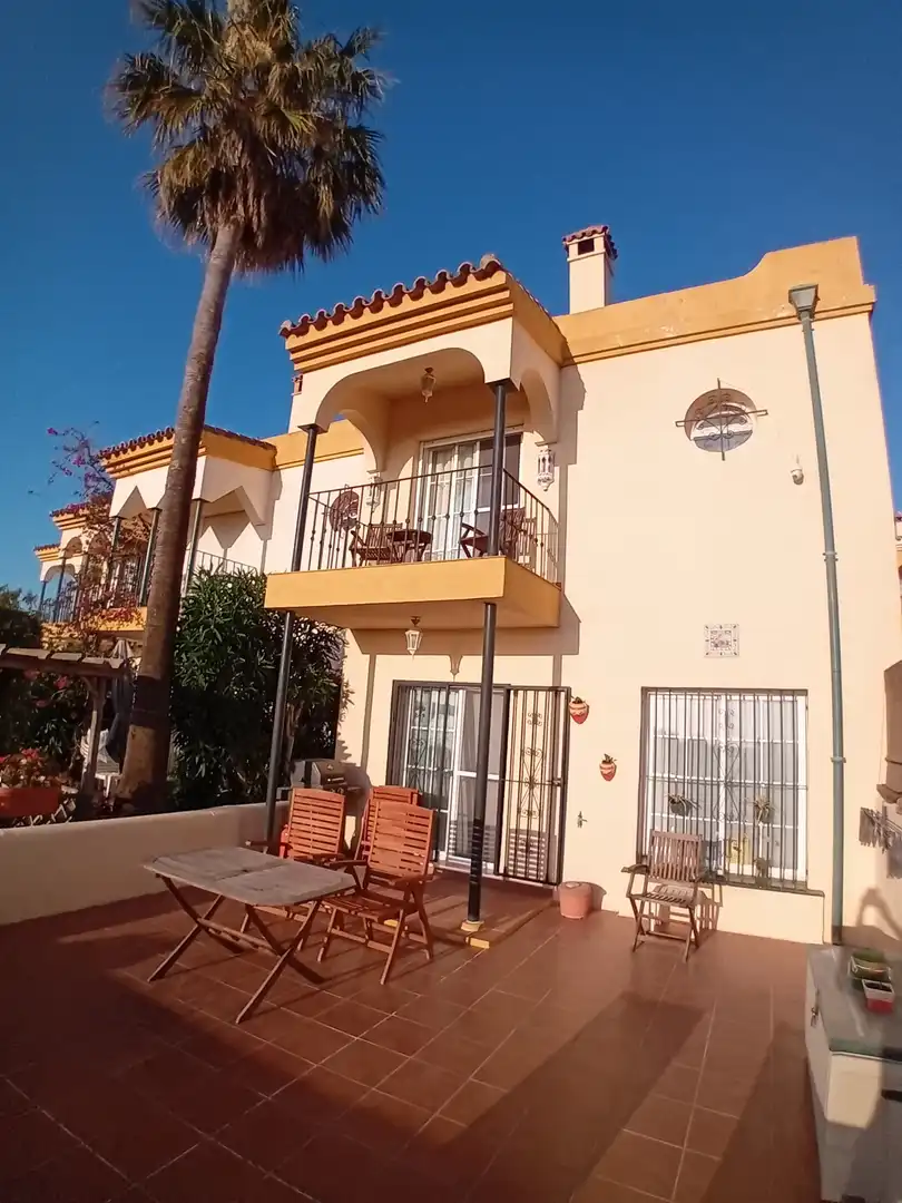 Exterior view of Detached homes for sale in Manilva  with Air Conditioner, Private garden and Terrace