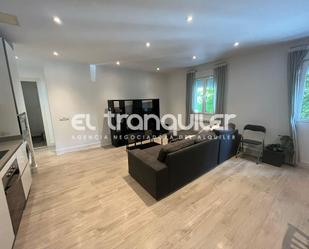 Living room of Flat to rent in  Madrid Capital  with Parquet flooring, Furnished and Washing machine