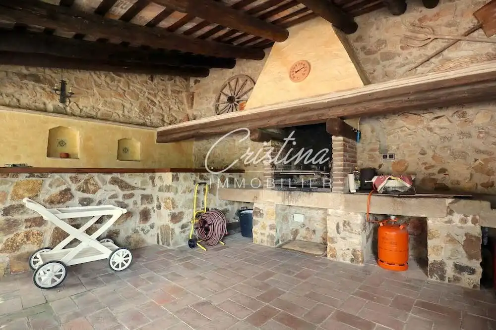 Küche von Country house zum Verkauf in Santa Cristina d'Aro mit Heizung, Privatgarten und Schwimmbad