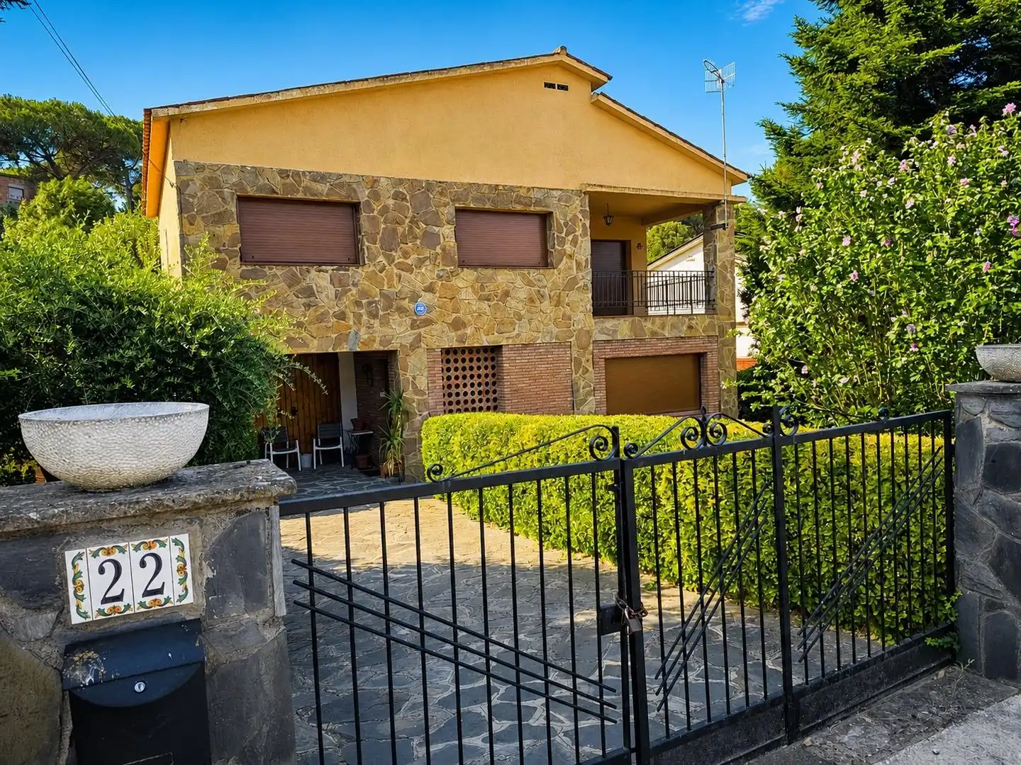 Vista exterior de Casa o xalet en venda en Sant Pere de Vilamajor amb Aire condicionat, Calefacció i Piscina