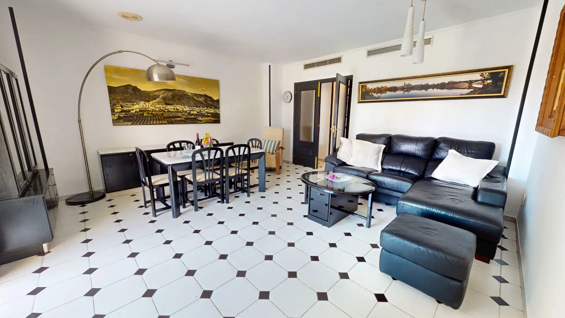 Living room of Flat for rent in Dénia  with Air Conditioner, Heating and Terrace