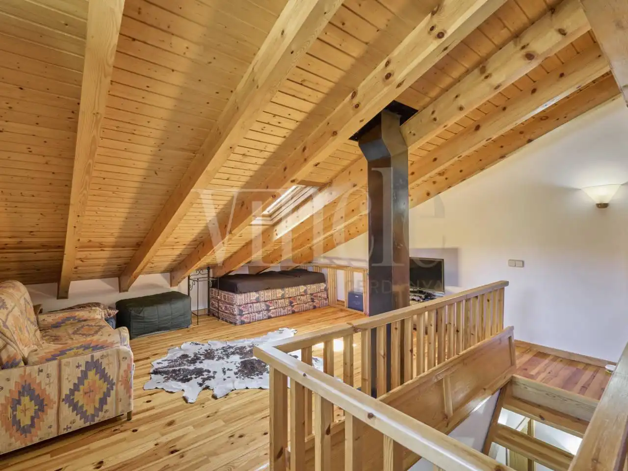 Living room of Detached homes for sale in Puigcerdà  with Heating, Parquet flooring and Terrace