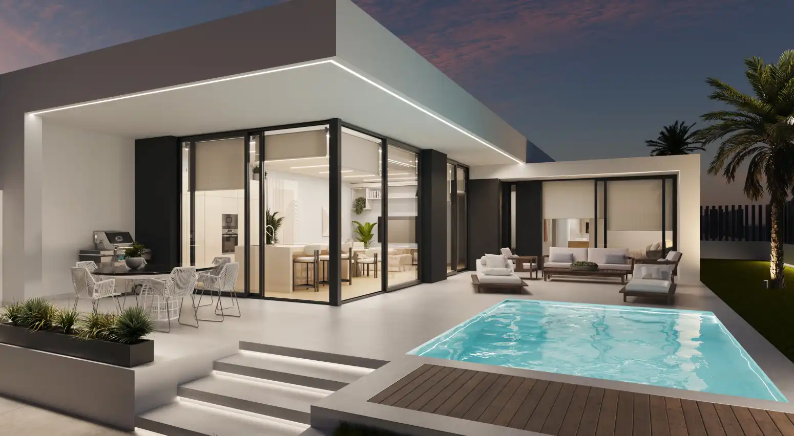 Terraza de Casa adosada en venta en Sagunto / Sagunt con Calefacción, Terraza y Piscina