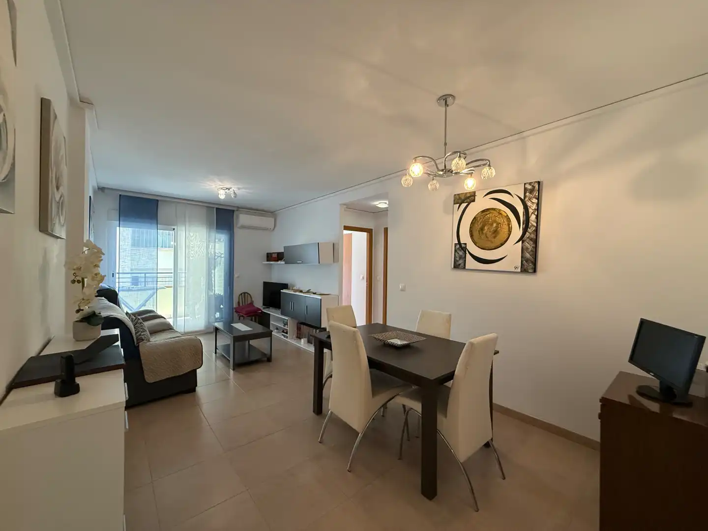 Living room of Flat for sale in Dénia  with Air Conditioner, Heating and Terrace