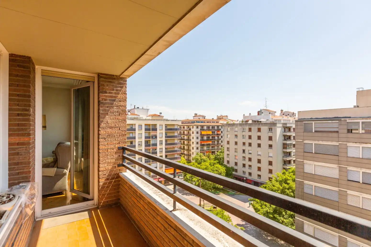 Balcony of Attic for sale in  Pamplona / Iruña  with Heating, Parquet flooring and Terrace