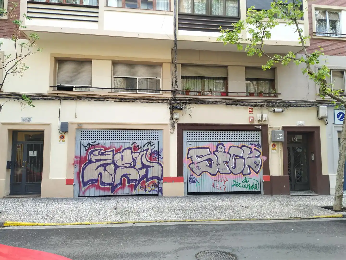 Vista exterior de Garaje en venta en Zaragoza