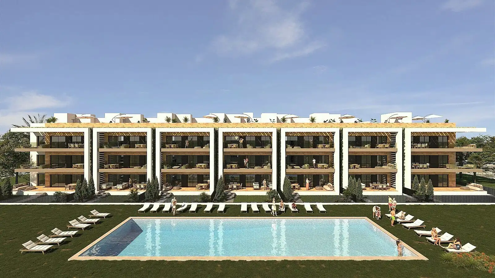 Appartement compact avec terrasse à vendre à Las Lomas de Rame - Bahía Bella