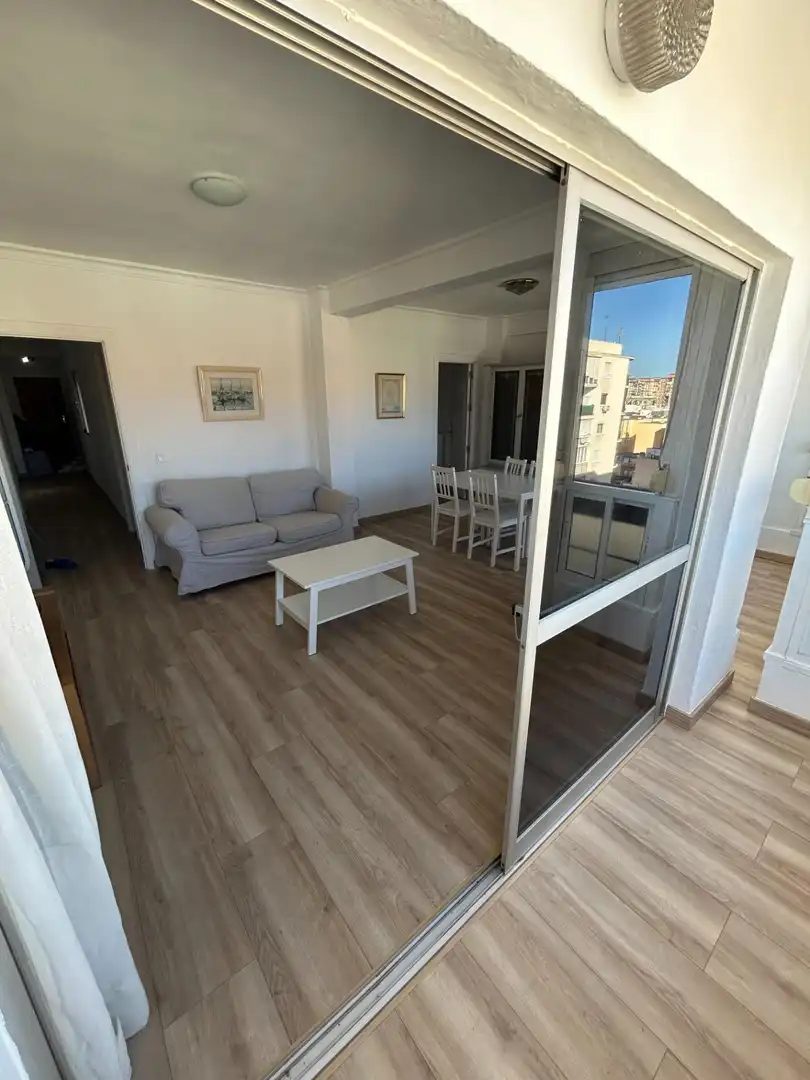 Living room of Flat for sale in Málaga  with Air Conditioner, Terrace and Balcony