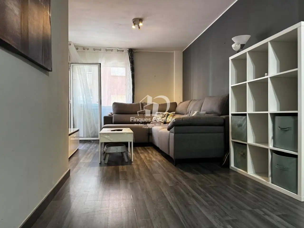 Living room of Flat for sale in Blanes  with Heating, Parquet flooring and Terrace