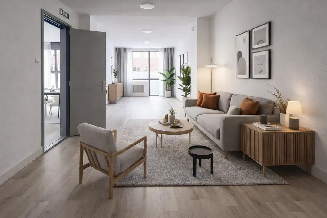 Sala de estar de Oficina de alquiler en  Madrid Capital con Aire acondicionado y Calefacción