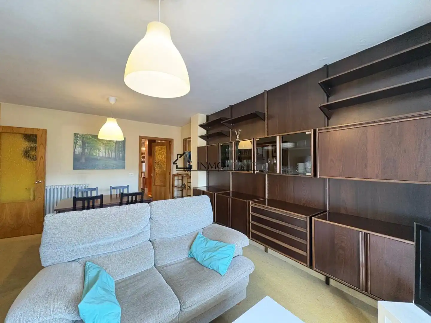 Living room of Flat for rent in Pontevedra Capital   with Heating, Terrace and Furnished