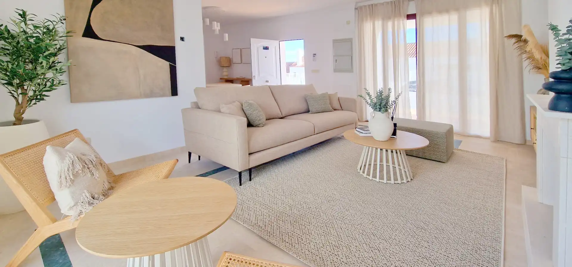 Sala de estar de Casa adosada en venta en Casares con Jardín privado, Terraza y Trastero