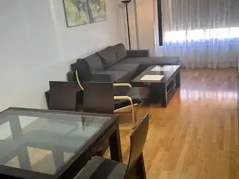 Living room of Flat for rent in Cuenca  with Private garden, Parquet flooring and Swimming Pool