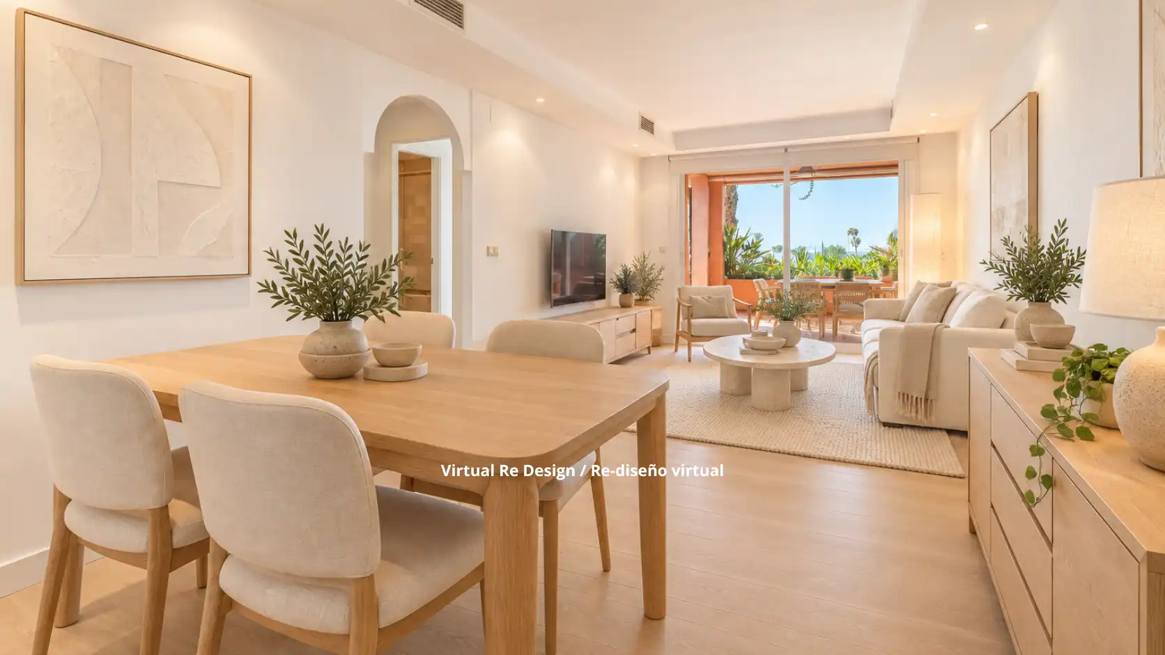 Sala de estar de Apartamento en venta en Milla de Oro