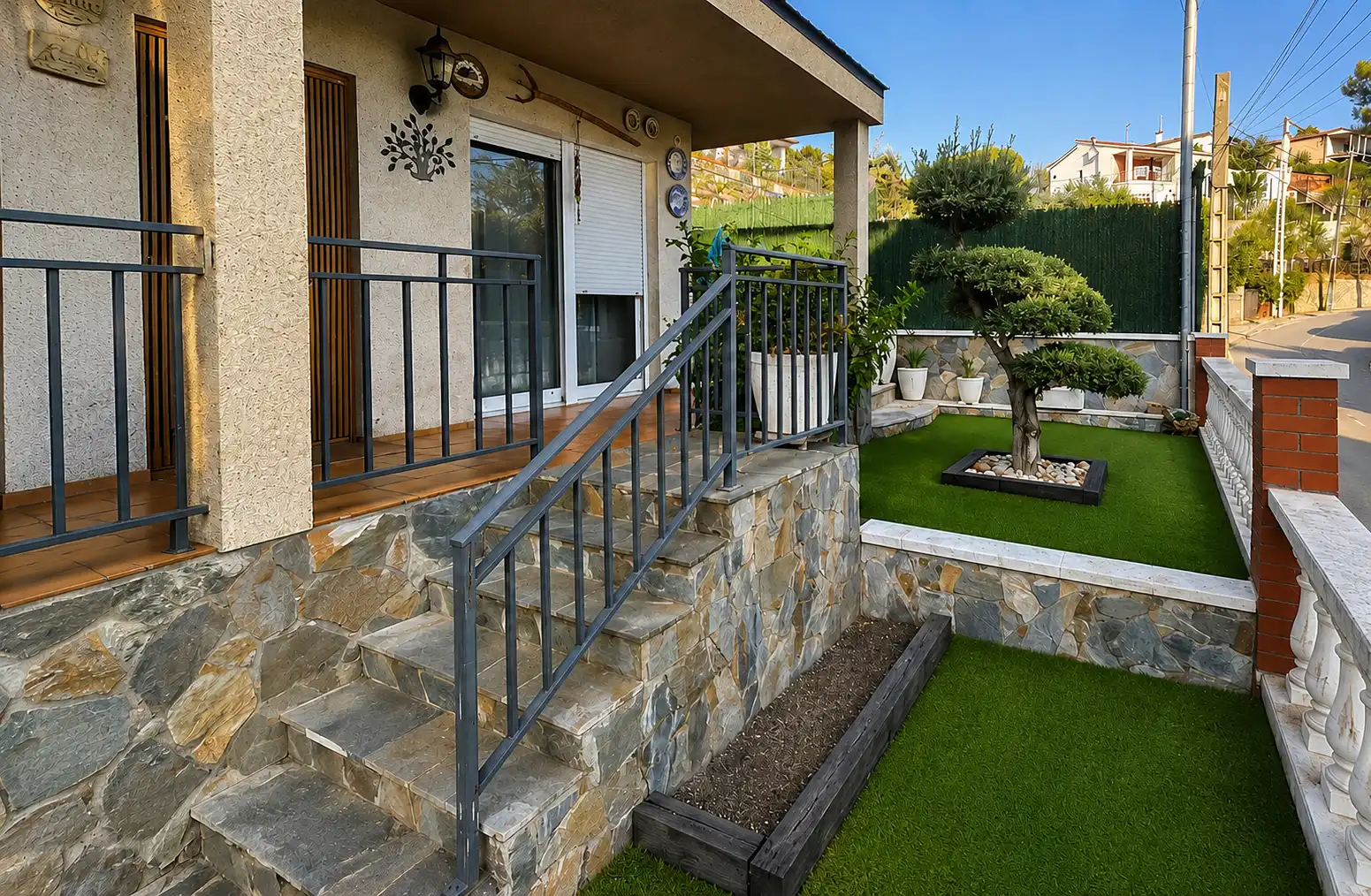 Terrassa de Casa o xalet en venda en Vacarisses amb Calefacció, Jardí privat i Terrassa