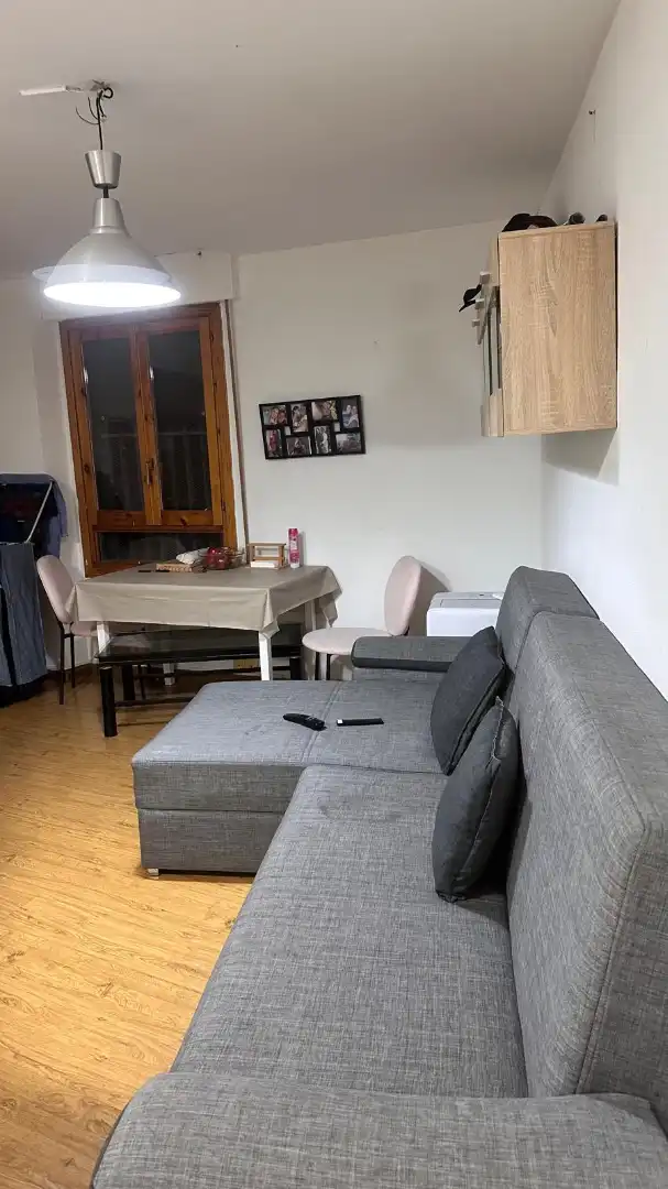 Living room of Apartments for rent in  Zaragoza Capital  with Heating, Parquet flooring and Furnished