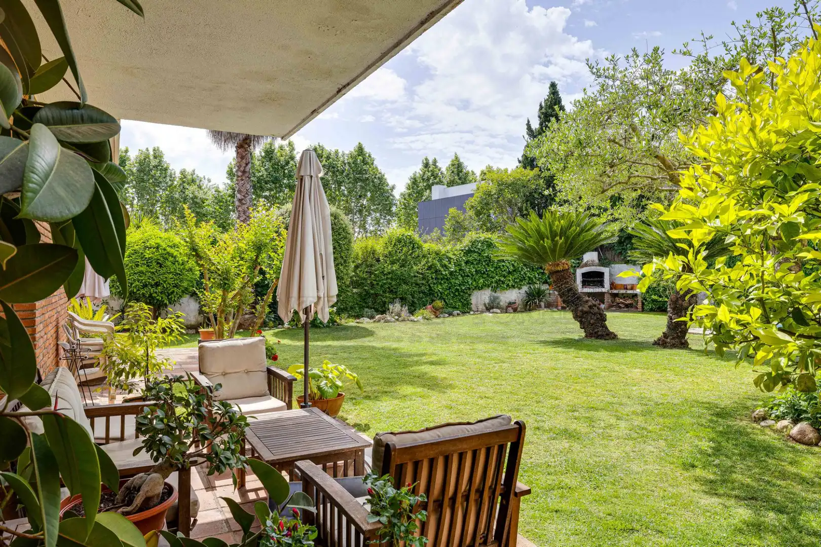 Jardín de Casa o chalet en venta en Sant Cugat del Vallès con Calefacción, Jardín privado y Parquet