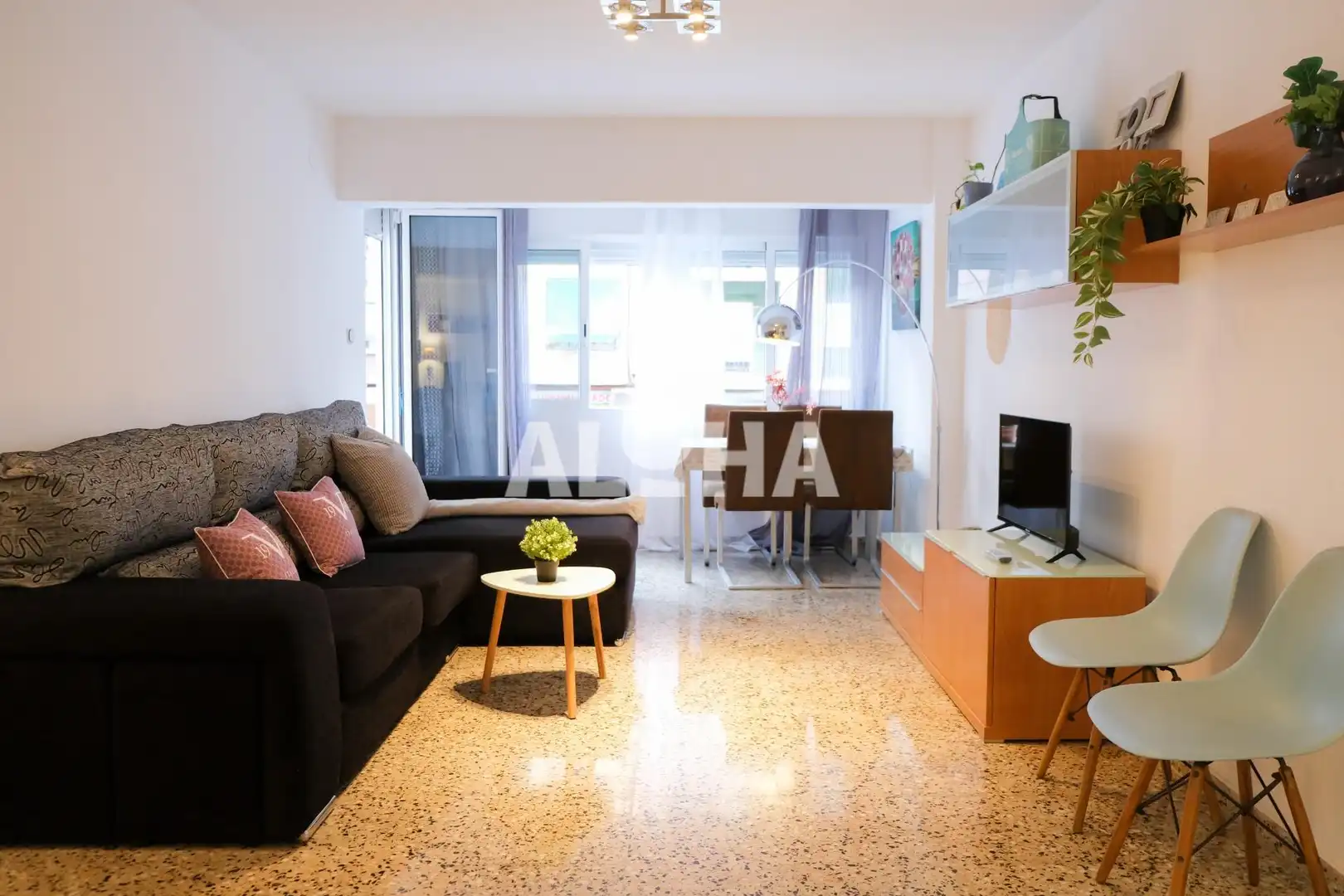 Sala de estar de Apartamento de alquiler en Moncada con Amueblado y Balcón