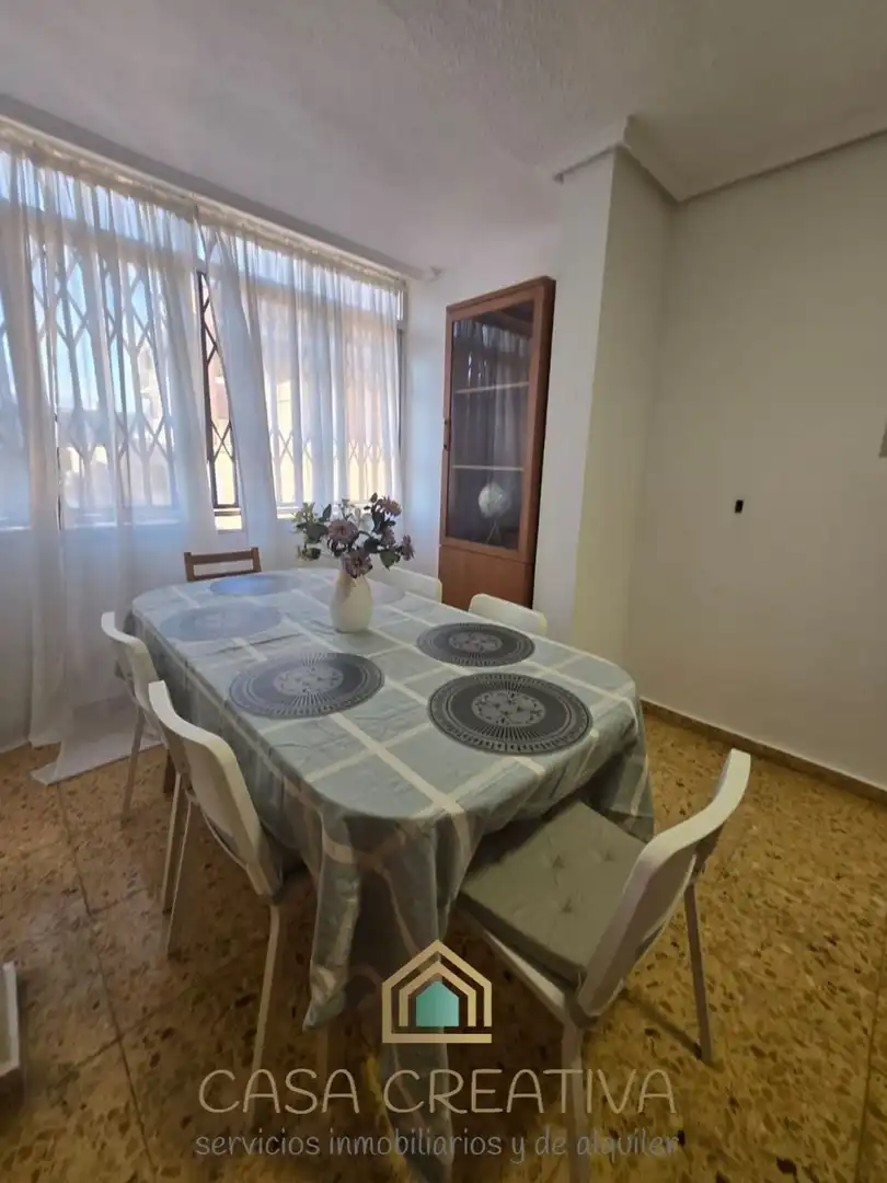 Comedor de Piso de alquiler en Valencia con Terraza, Amueblado y Balcón
