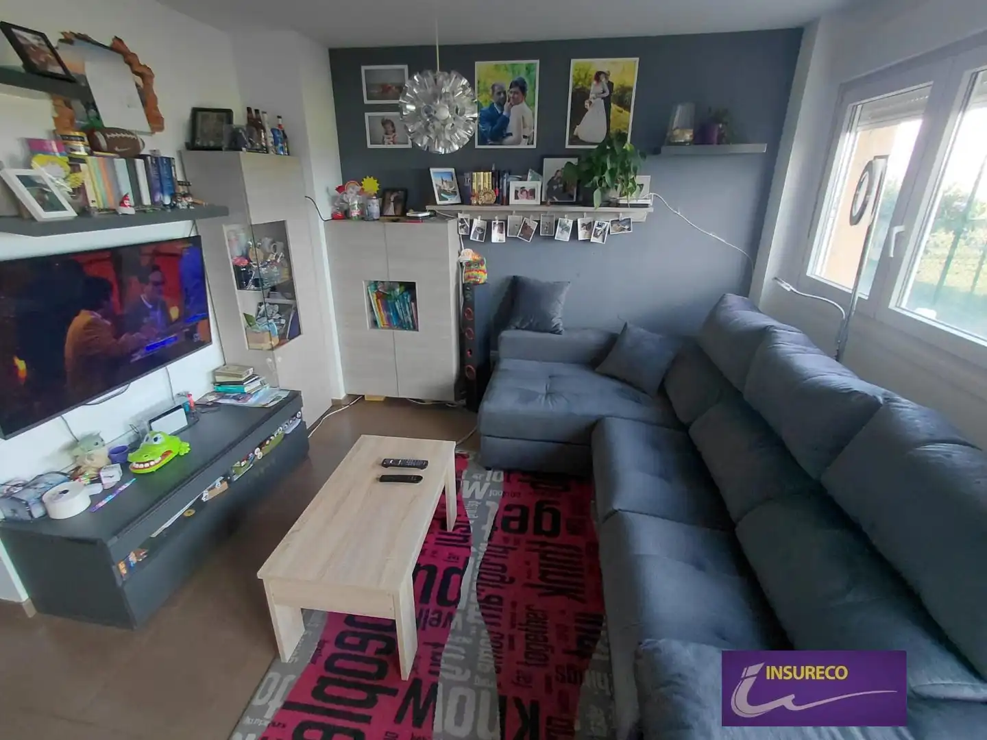Sala de estar de Casa adosada en venta en Valdefresno con Calefacción, Jardín privado y Terraza
