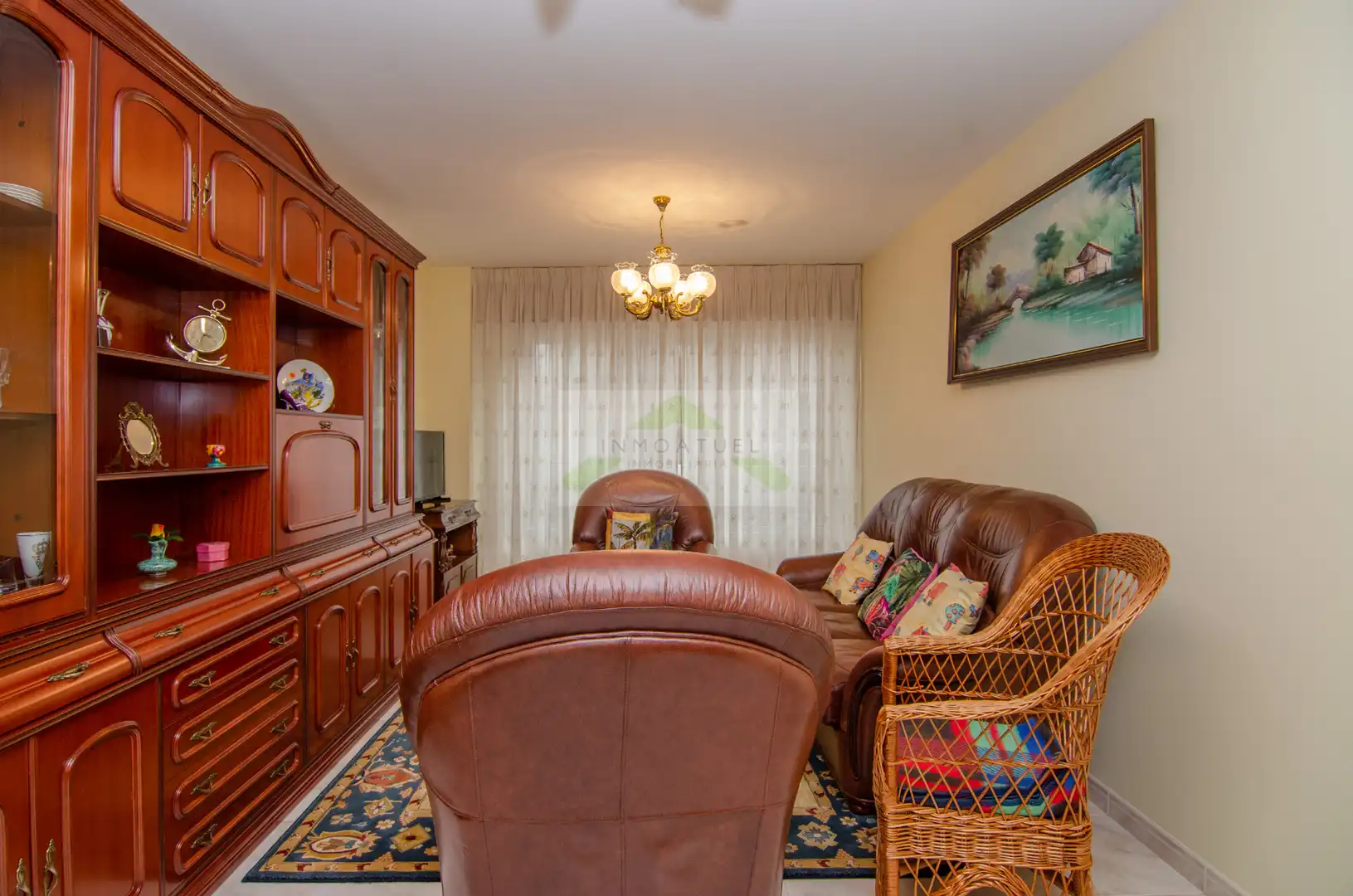 Sala de estar de Piso en venta en A Coruña Capital  con Calefacción, Parquet y Trastero
