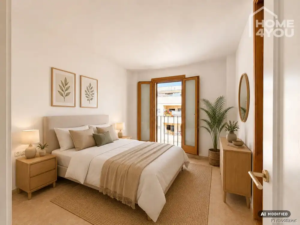 Bedroom of Flat for sale in Llucmajor  with Air Conditioner, Terrace and Balcony