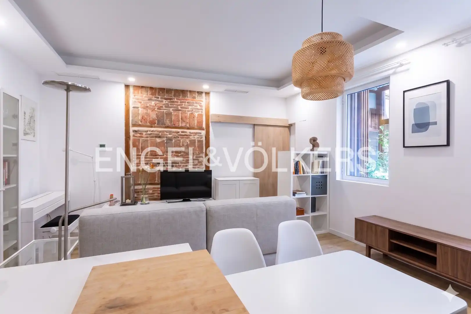 Wohnzimmer von Wohnung zum Verkauf in  Madrid Capital mit Klimaanlage und Heizung