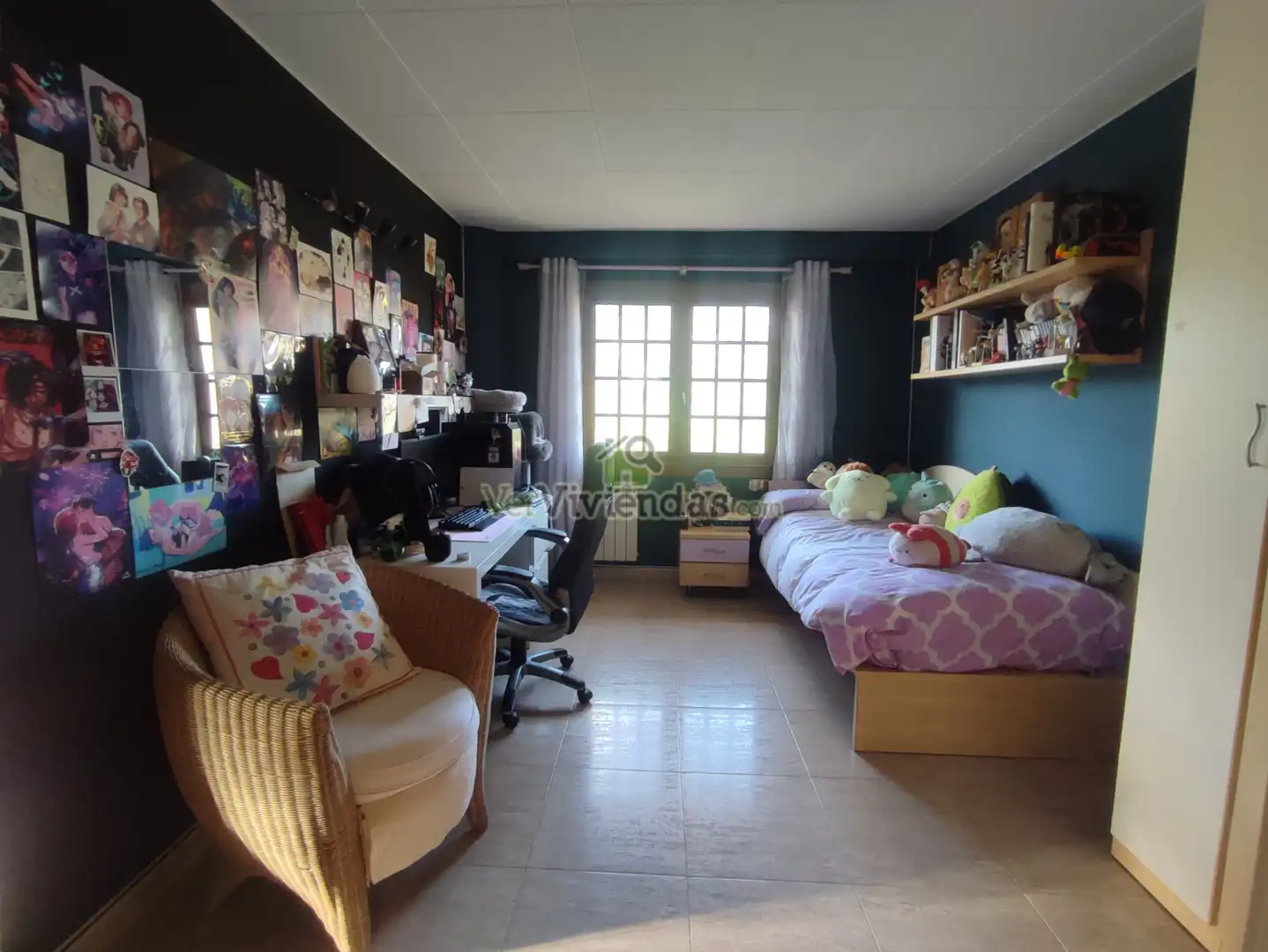 Habitación de Casa o chalet en venta en Vallirana con Aire acondicionado, Calefacción y Jardín privado