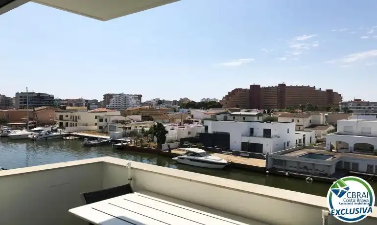 Balcony of Flat for sale in Roses  with Heating, Terrace and Swimming Pool