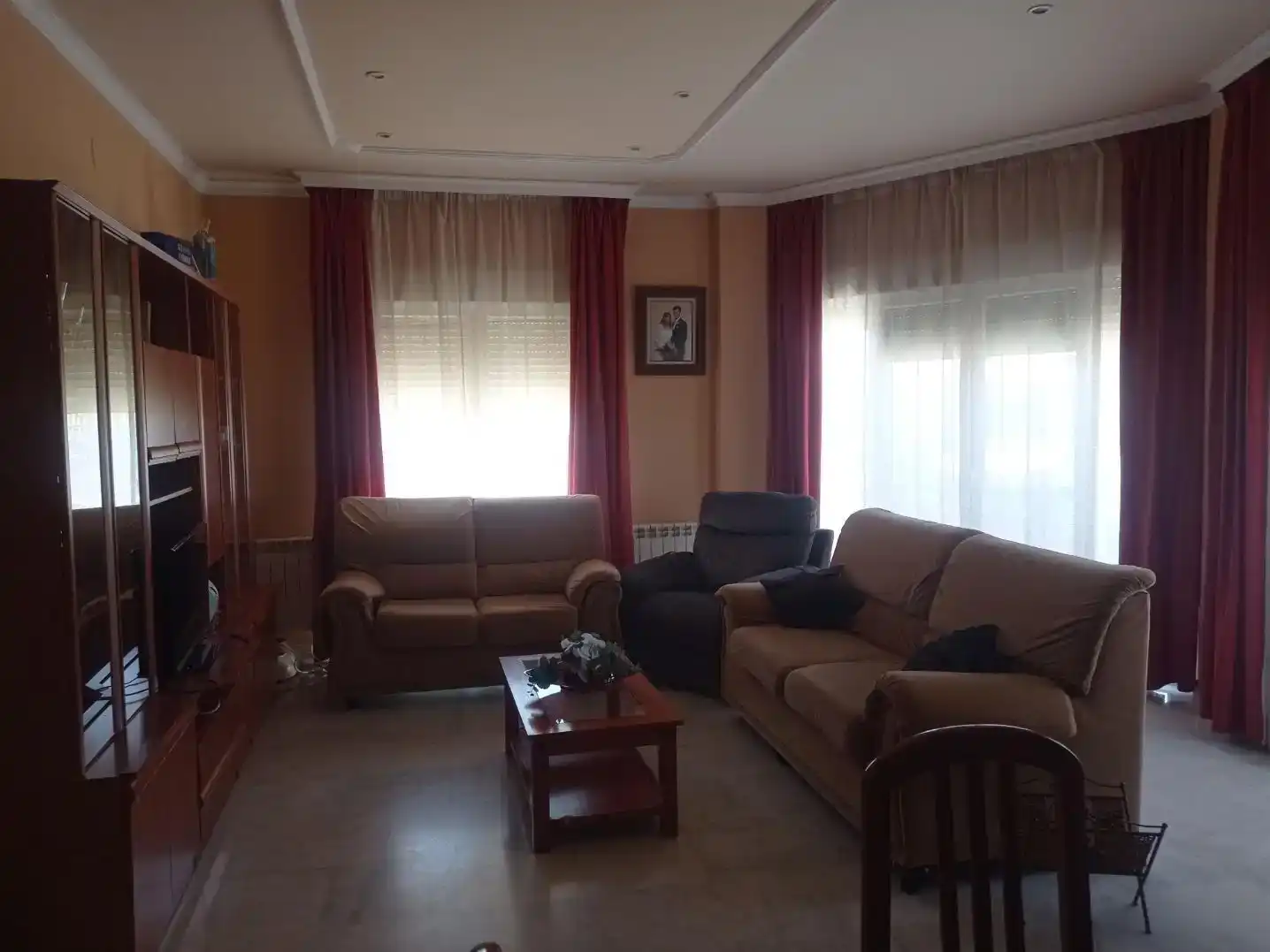 Sala de estar de Casa o chalet en venta en Herencia con Aire acondicionado y Balcón