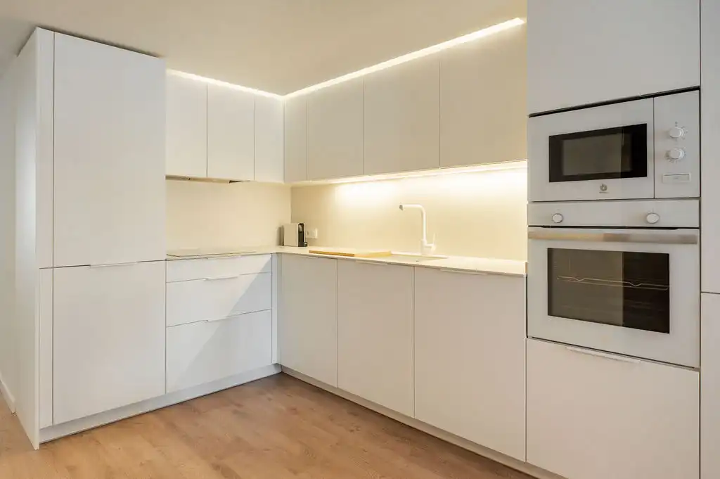Kitchen of Flat for rent in Valencia  with Air Conditioner, Heating and Furnished