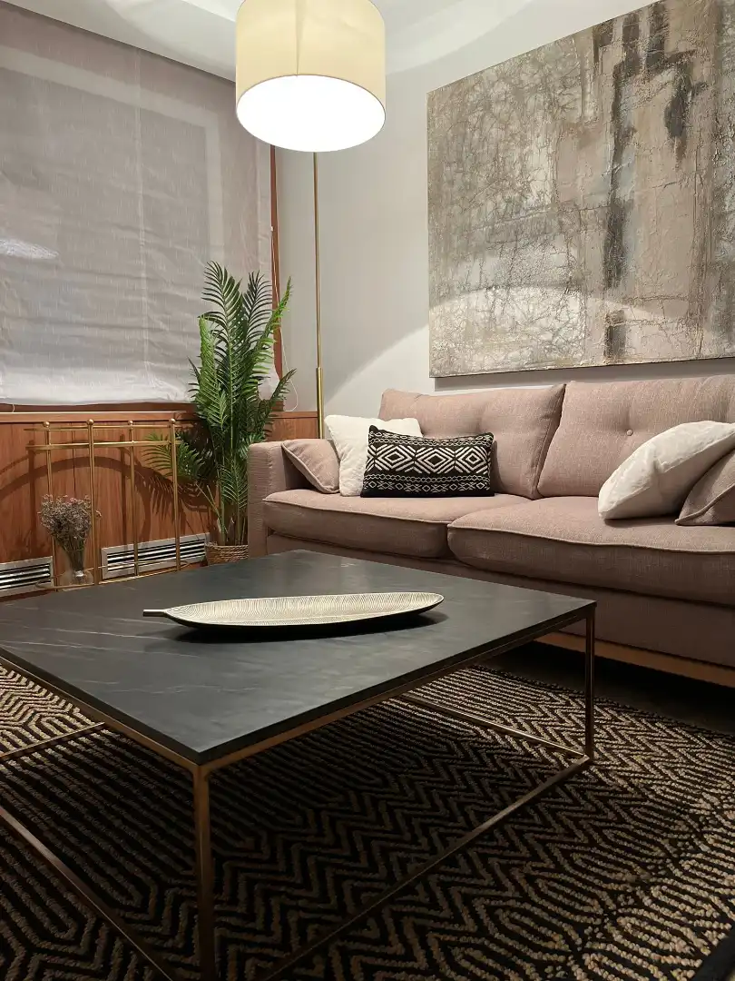 Sala d'estar de Apartament de lloguer en Madrid amb Aire condicionat, Calefacció i Moblat