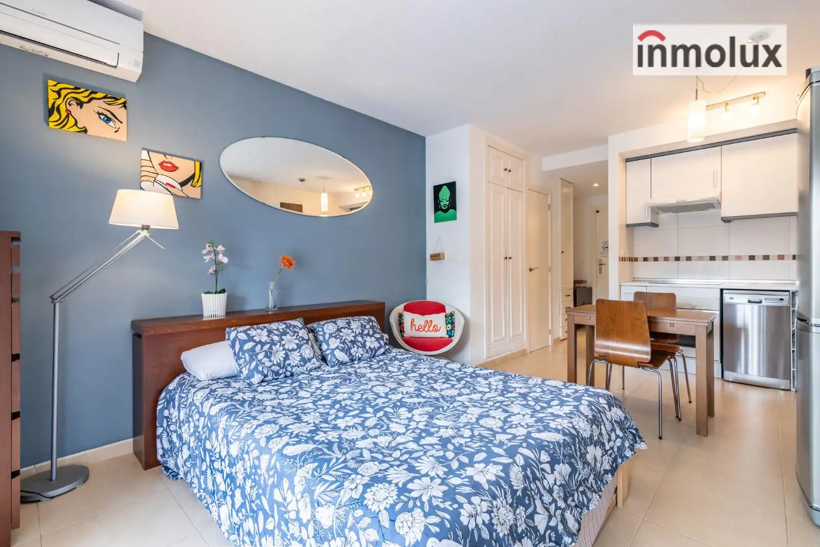 Schlafzimmer von Wohnung zur Miete in Mutxamel mit Klimaanlage, Heizung und Terrasse