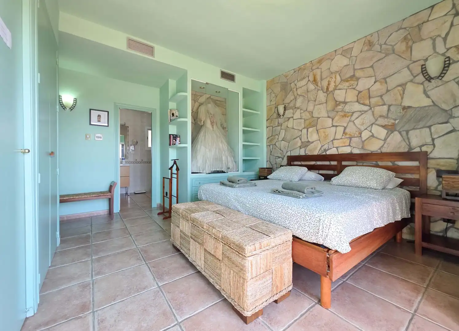 Schlafzimmer von Dachboden zum Verkauf in Málaga mit Klimaanlage, Heizung und Terrasse