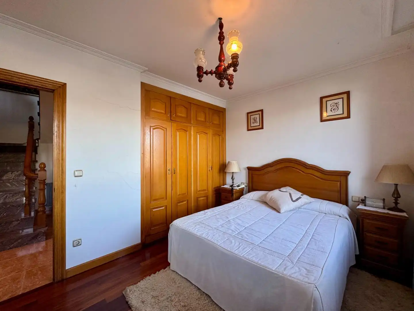 Schlafzimmer von Haus oder Chalet zum Verkauf in Redondela mit Heizung, Privatgarten und Parkett