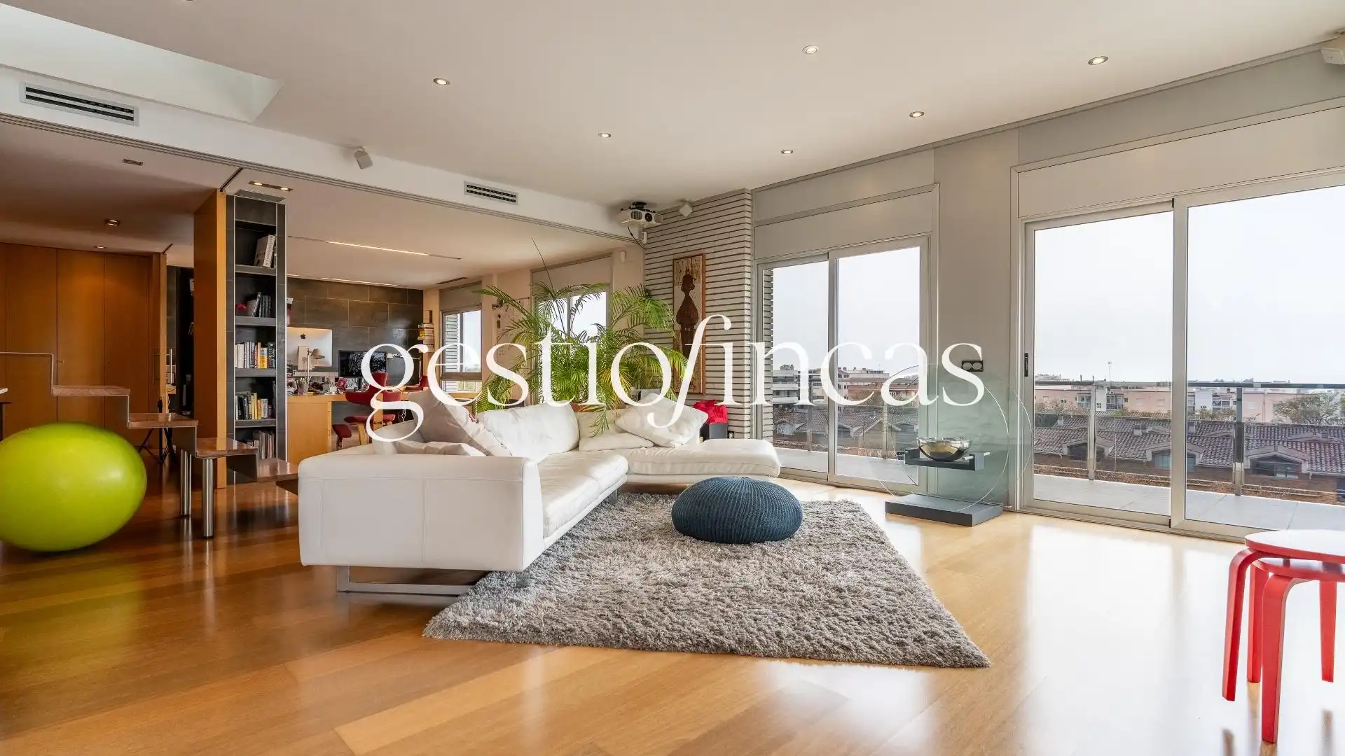 Living room of Attic for sale in Salou  with Air Conditioner, Parquet flooring and Terrace