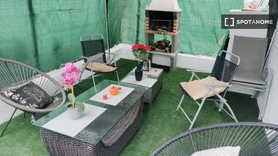 Terrace of Flat for rent in Daimús  with Air Conditioner, Heating and Furnished