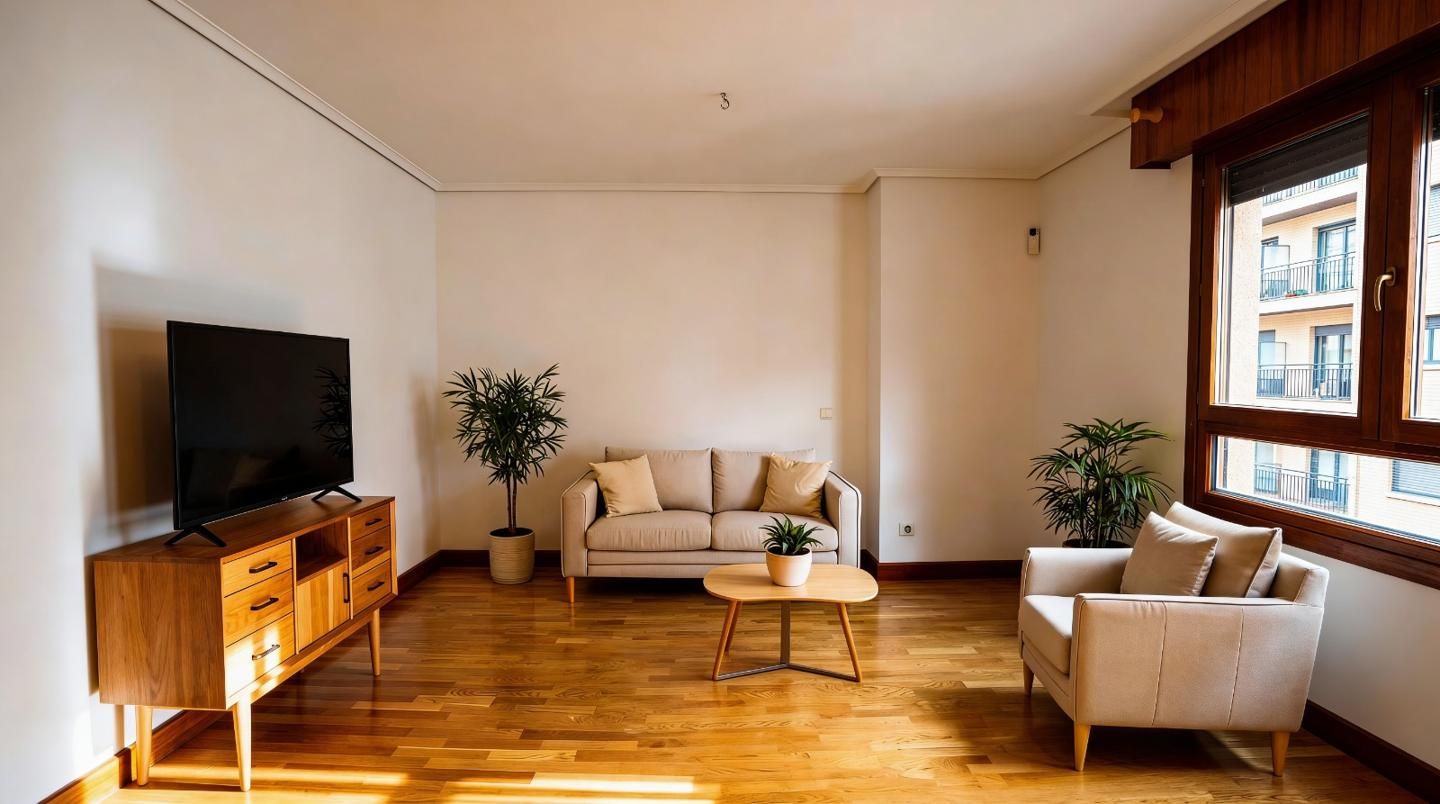 Sala de estar de Piso de alquiler en Erandio con Calefacción y Trastero