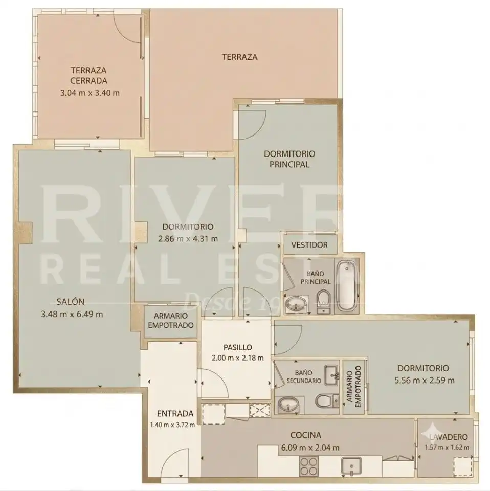 Habitación de Ático en venta en Sanxenxo con Calefacción, Parquet y Terraza
