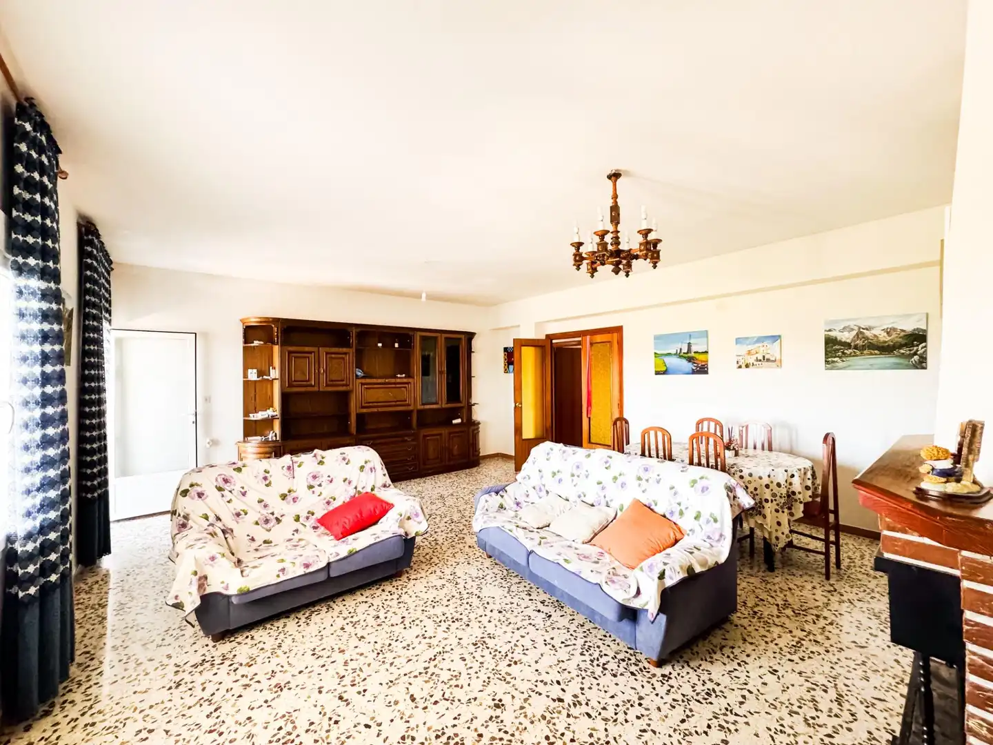 Living room of Flat for sale in Castilléjar  with Terrace, Furnished and Balcony
